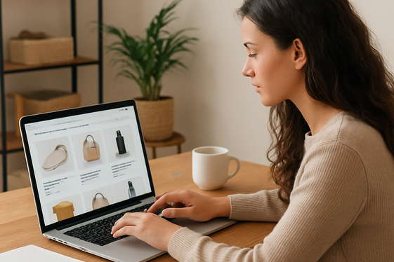 Product Description Typing for E-commerce illustration