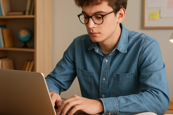 Online Teaching and Exam Typing Assistance illustration