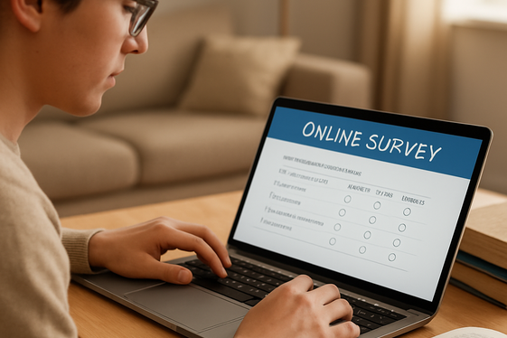 Online Survey Typing Jobs illustration