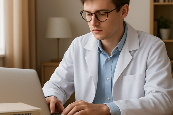 Medical Transcription Online illustration