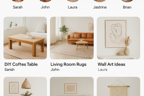 Join Pinterest Group Boards Related to Home and Living illustration