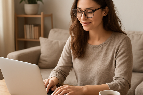Starting a Freelance Writing Career from Home illustration