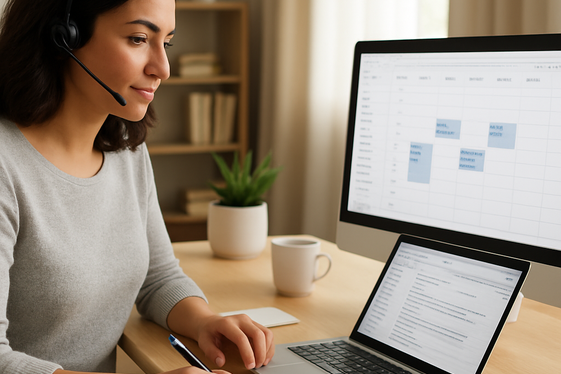 Becoming a Virtual Assistant for Busy Professionals illustration