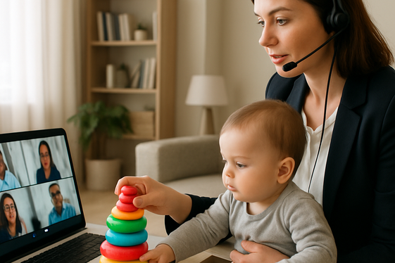 Balancing Family Life and Remote Appointment Setting illustration