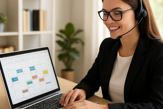 Virtual Executive Assistants with Generous Paid Vacation and Health Benefits illustration