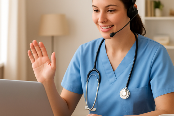 Telehealth Nursing: Your Nursing Skills, From Home illustration