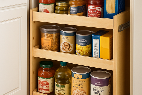 Incorporate Pull-Out Pantry Shelves illustration