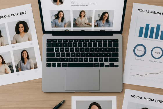Build a Professional Social Media Portfolio illustration