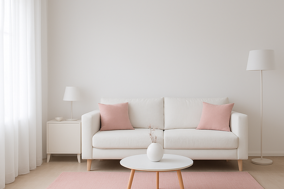 Incorporating Pink in Minimalist Living Rooms illustration