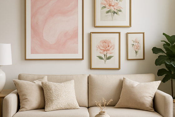 Pink Artwork and Prints as Statement Pieces illustration