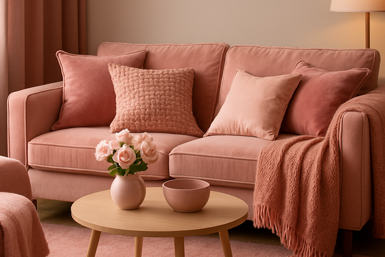 Layering Pink Textiles for Cozy Elegance illustration