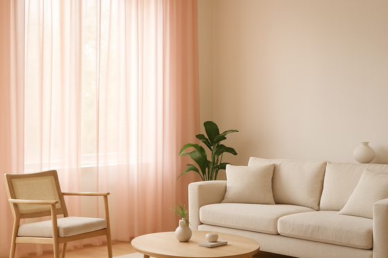 Using Pink Curtains to Add Subtle Color illustration