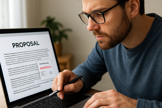 Proofread Your Proposal for Errors illustration