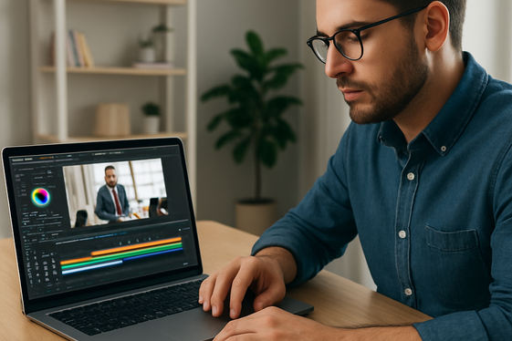 Freelance Video Editing for Small Businesses illustration