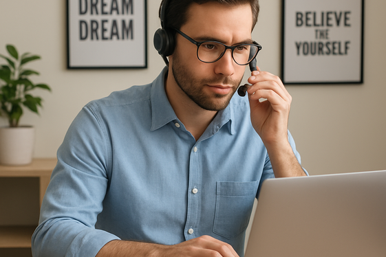 Remote Sales Representative illustration