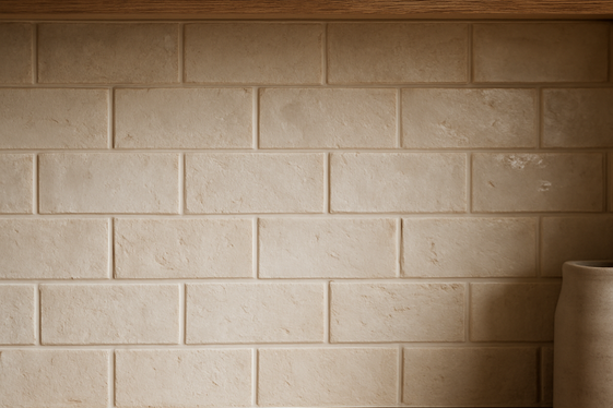 Subway Tile Backsplash in Neutral Tones illustration