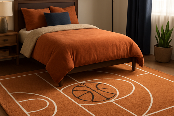 Basketball-Inspired Area Rugs That Tie It All Together illustration