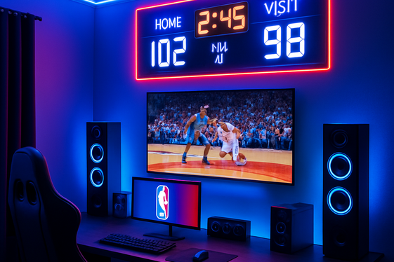 Tech Gadgets and Entertainment for Basketball Fans illustration