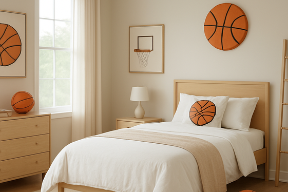 Gender-Neutral Basketball Bedroom Ideas for Everyone illustration