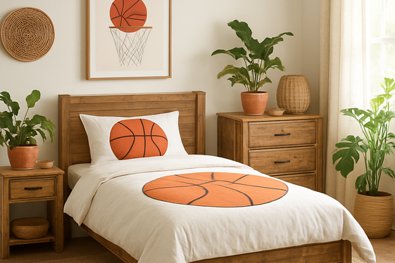 Eco-Friendly Basketball Bedroom Ideas for Sustainable Fans illustration
