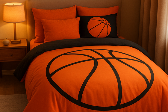 Sleek Basketball-Themed Bedding Sets for Comfort and Style illustration