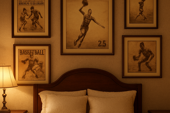 Vintage Basketball Posters for a Classic Touch illustration