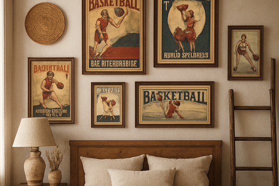 Vintage Basketball Posters to Add a Classic Touch illustration