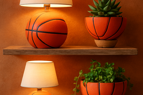 Creative Use of Basketballs in DIY Home Decor illustration