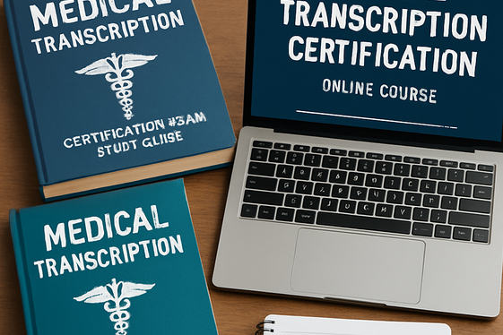 Certified Transcriptionist Exam Prep by AHDI illustration