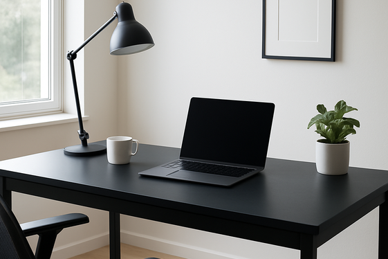 Black Matte Desks for a Minimalist Workspace illustration