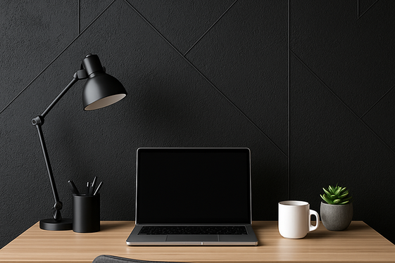 Black Accent Walls with Textured Paint illustration