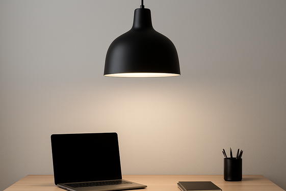 Black Pendant Lighting for Ambient Illumination illustration