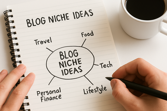 How to Choose Your Perfect Blog Niche in illustration