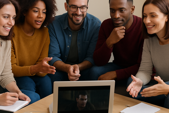 Participating in Paid Online Movie Focus Groups illustration