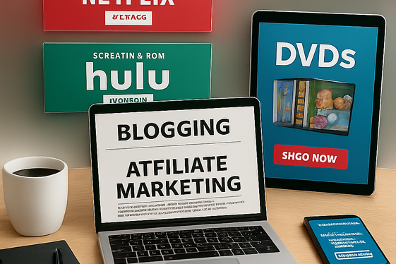 Affiliate Marketing with Movie Review Content illustration