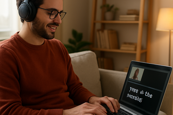 How to Get Started Writing Subtitles from Home illustration