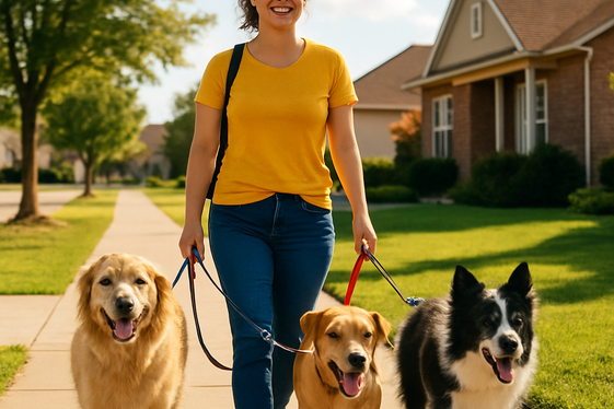 Make Money with Pet Sitting or Dog Walking illustration