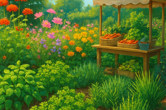 Grow and Sell Homegrown Plants illustration