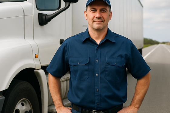 Commercial Driver: Explore the Open Road Professionally illustration