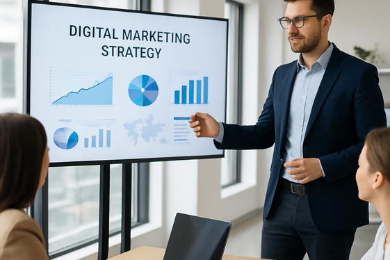 Marketing Consultant: Help Businesses Grow with Strategy illustration