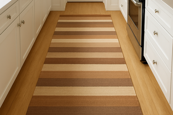 Striped Rugs to Elongate Your Kitchen Space illustration