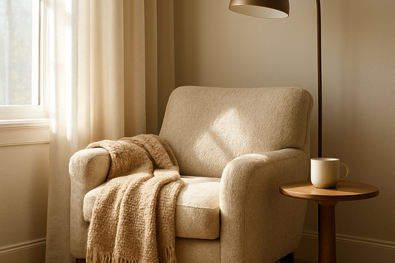 Add a Cozy Reading Nook with a Comfy Chair illustration