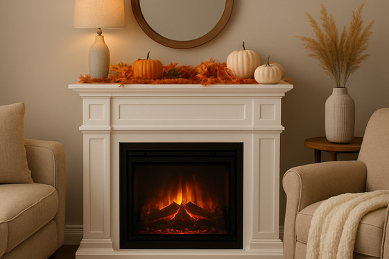 Install a Small Fireplace or Heater for Warmth illustration