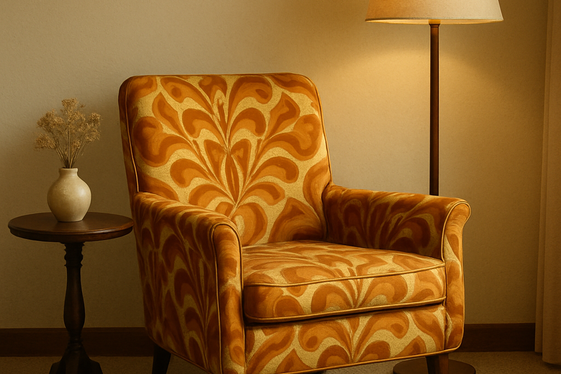 Add a Vintage or Statement Chair for Character illustration