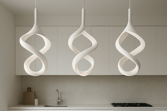 Install Statement White Lighting Fixtures illustration