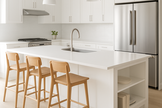 Design Multi-Functional White Kitchen Islands illustration