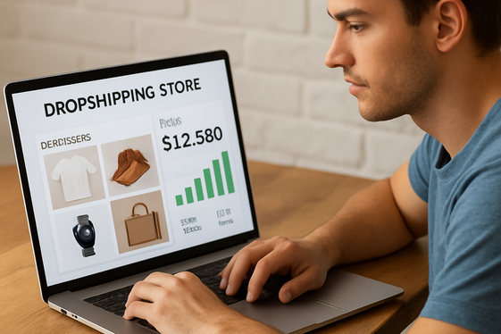 Automate Dropshipping Business illustration
