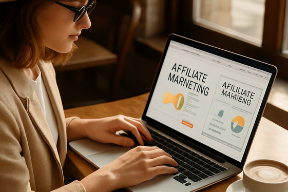 Build a Blog with Affiliate Marketing illustration