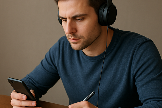 Transcribe Audio Files on the Go illustration