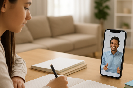 Tutor Students Through Mobile Platforms illustration
